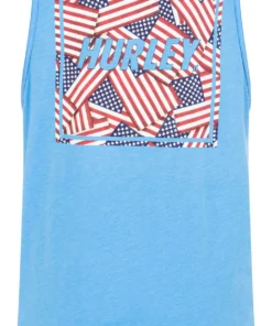 Hurley Men's Everyday Washed Four Corners Tank Top For Men Unity Blue -Deals The Tropi Trend Store unnamed file 1027
