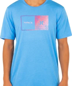 Hurley Men's Everyday Washed Halfer Gredient Short Sleeve Graphic T-Shirt For Men Obsidian