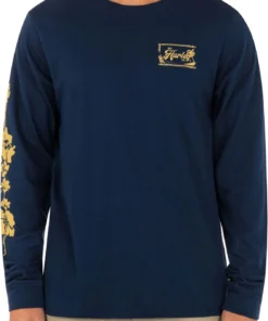 Hurley Men's Everyday Washed Mai Tai Long Sleeve T-Shirt For Men Night Force