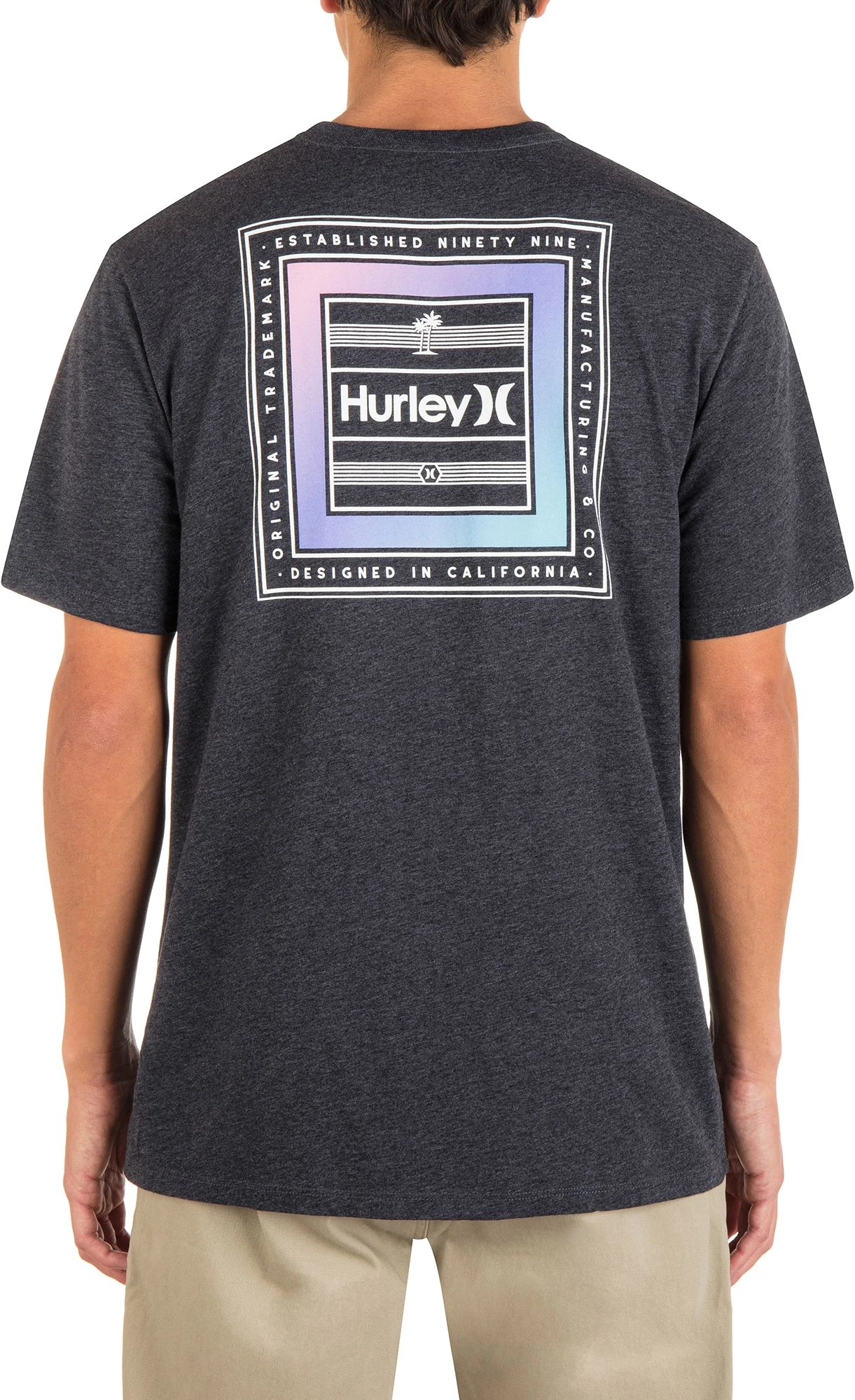 Hurley Men's Everyday Washed Tropic Box Short Sleeve Graphic T-Shirt For Men Pink 3 Hurley Men's Everyday Washed Tropic Box Short Sleeve Graphic T-Shirt For Men Pink