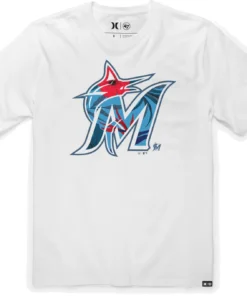 Hurley X '47 Men's Miami Marlins White T-Shirt For Men