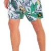 Hurley Men's Oakland Athletics Grey 17" Cannonball Board Shorts For Men