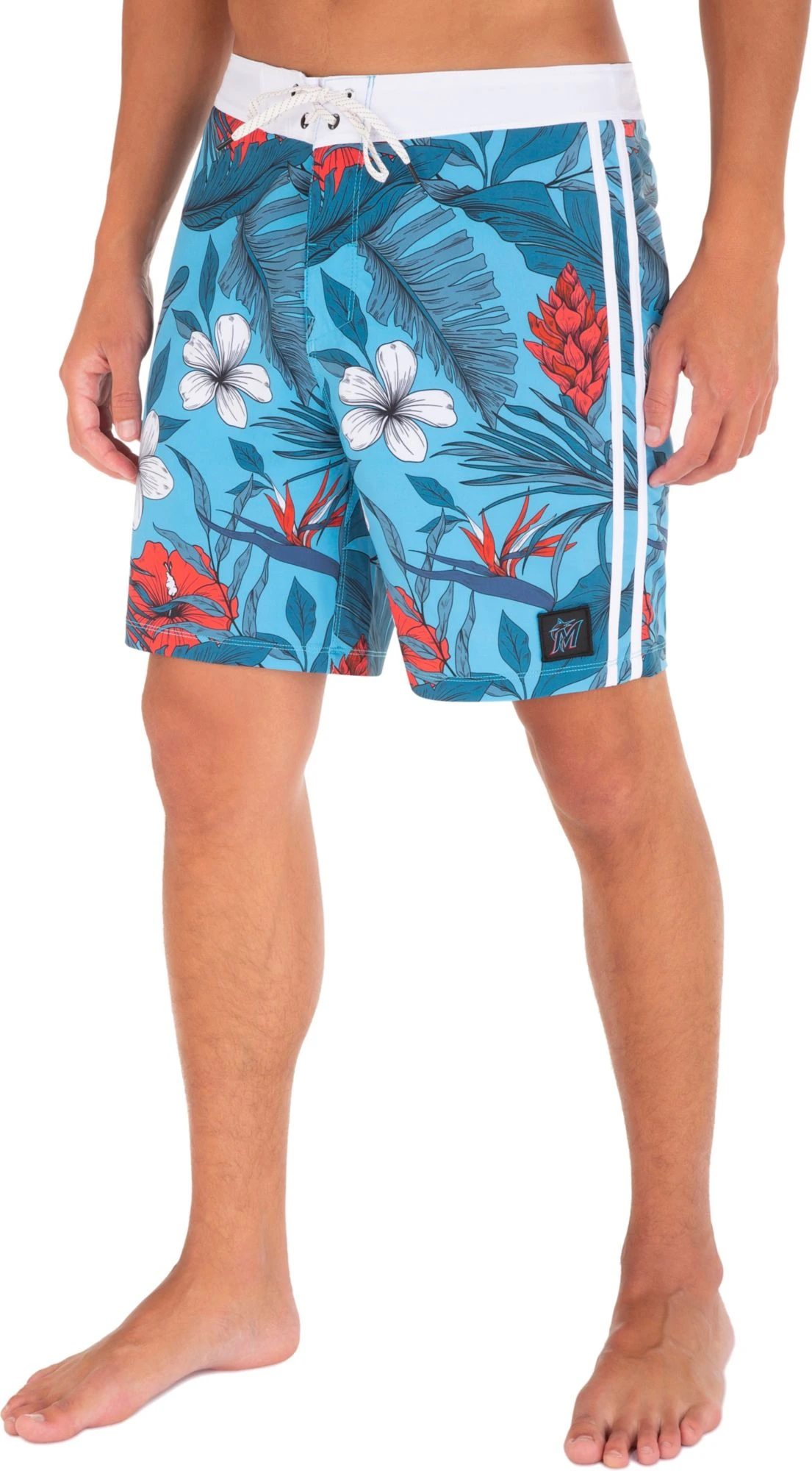Hurley Men's Miami Marlins Blue 20" Phantom Board Shorts For Men 3 Hurley Men's Miami Marlins Blue 20" Phantom Board Shorts For Men