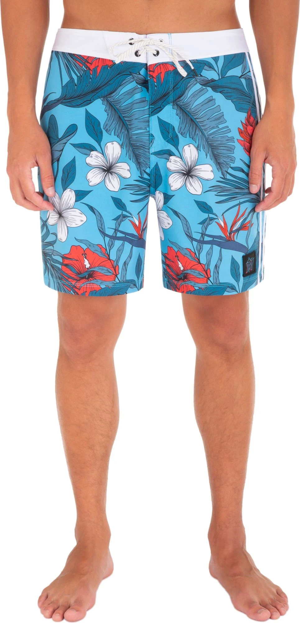 Hurley Men's Miami Marlins Blue 20" Phantom Board Shorts For Men 4 Hurley Men's Miami Marlins Blue 20" Phantom Board Shorts For Men - Image 2