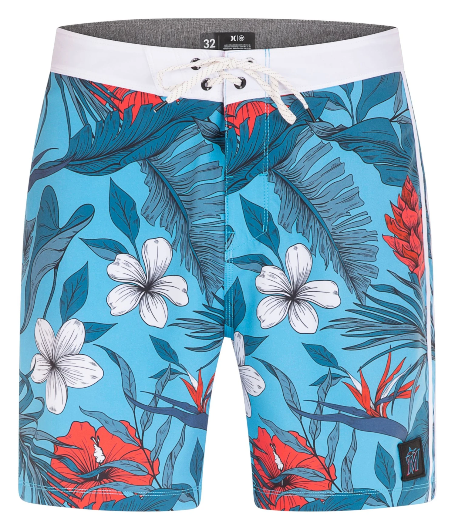 Hurley Men's Miami Marlins Blue 20" Phantom Board Shorts For Men 6 Hurley Men's Miami Marlins Blue 20" Phantom Board Shorts For Men - Image 4