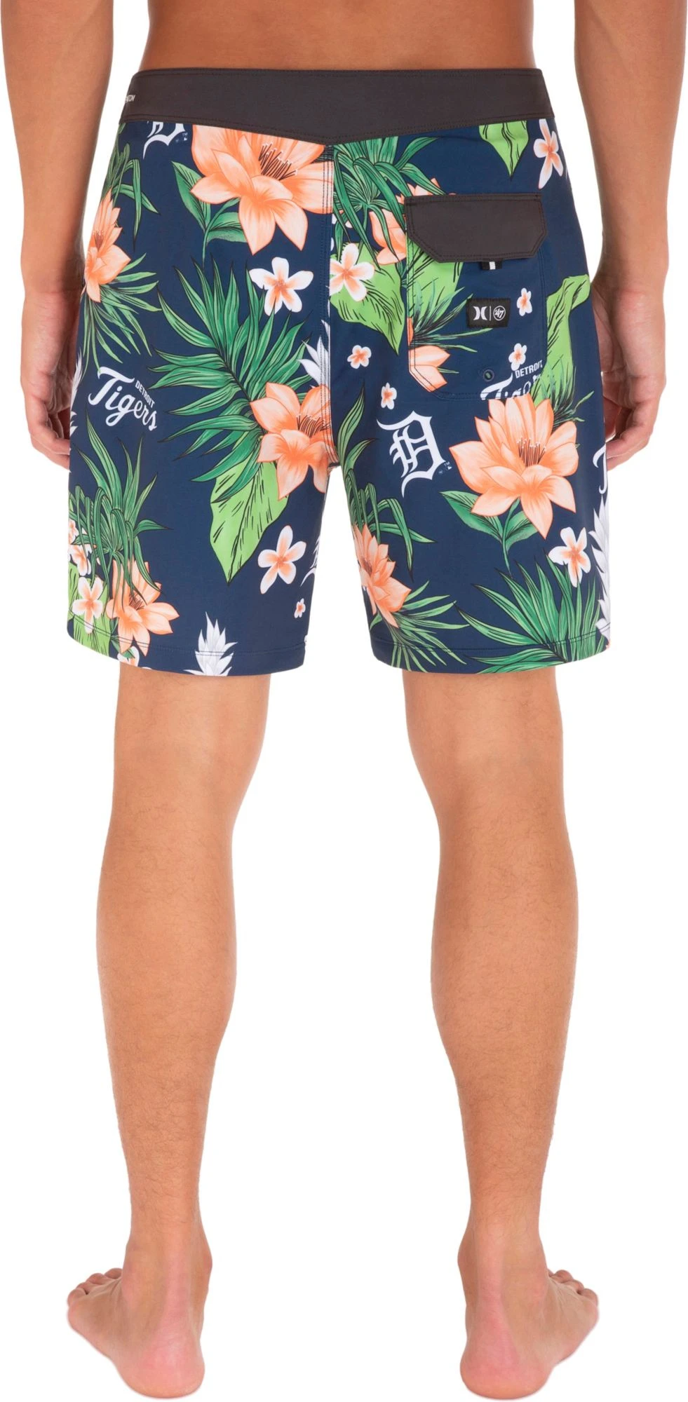 Hurley Men's Detroit Tigers Blue 20" Phantom Board Shorts For Men 5 Hurley Men's Detroit Tigers Blue 20" Phantom Board Shorts For Men - Image 3