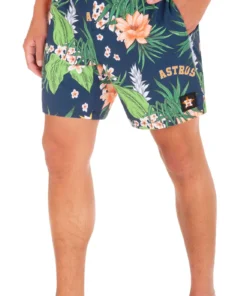Hurley Men's Houston Astros Blue 17" Cannonball Board Shorts For Men