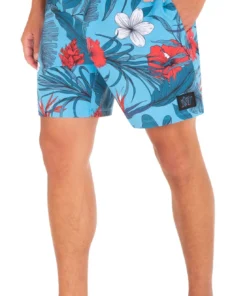 Hurley Men's Seattle Mariners Navy 17" Cannonball Board Shorts For Men