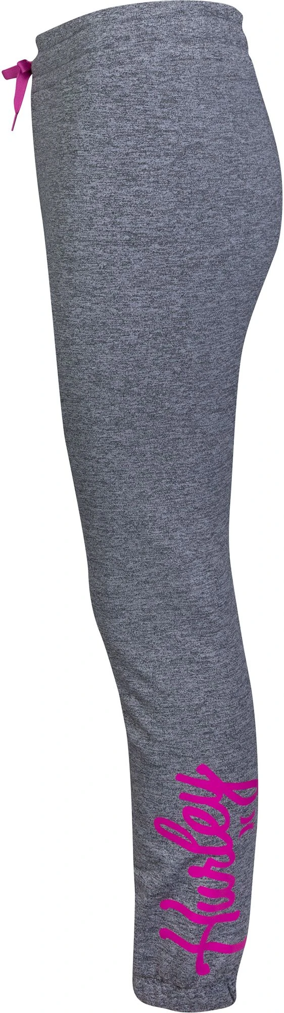 Hurley Girls' Beach Active Fleece Jogger Pants For Girls' Black 5 Hurley Girls' Beach Active Fleece Jogger Pants For Girls' Black - Image 3