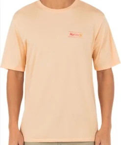 Hurley Men's Everyday Washed One And Only Slashed Short Sleeve T-Shirt For Men Sweet Dream