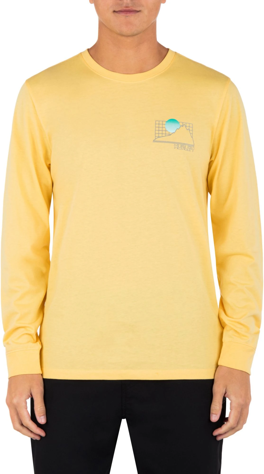 Hurley Men's Everyday Explorer The Great Outdoors Long Sleeve T-Shirt For Men Ion Grey 3 Hurley Men's Everyday Explorer The Great Outdoors Long Sleeve T-Shirt For Men Ion Grey