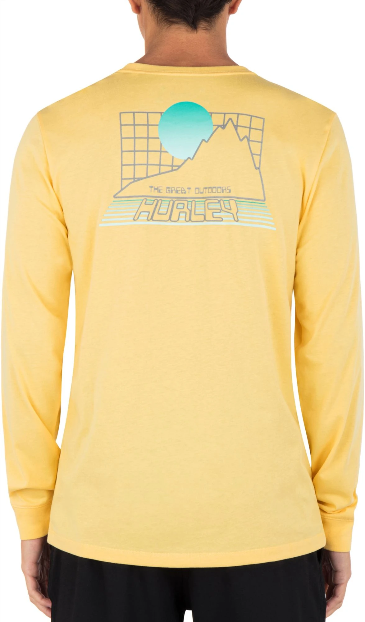 Hurley Men's Everyday Explorer The Great Outdoors Long Sleeve T-Shirt For Men Ion Grey 4 Hurley Men's Everyday Explorer The Great Outdoors Long Sleeve T-Shirt For Men Ion Grey - Image 2