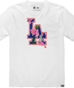 Hurley X '47 Men's Los Angeles Dodgers White T-Shirt For Men