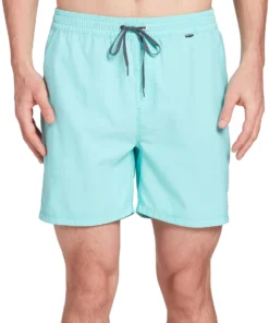 Hurley Men's One & Only Crossdye 17" Volley Swim Shorts For Men Bright Green