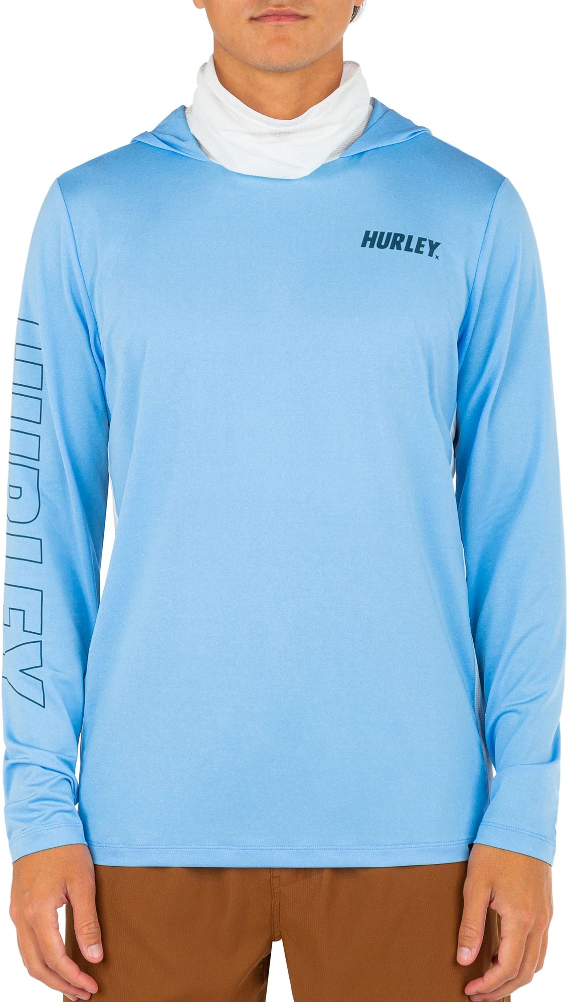Hurley Men's H2O-Dri Atticus Fastlane UPF Long Sleeve Shirt For Men Smoke Grey 3 Hurley Men's H2O-Dri Atticus Fastlane UPF Long Sleeve Shirt For Men Smoke Grey