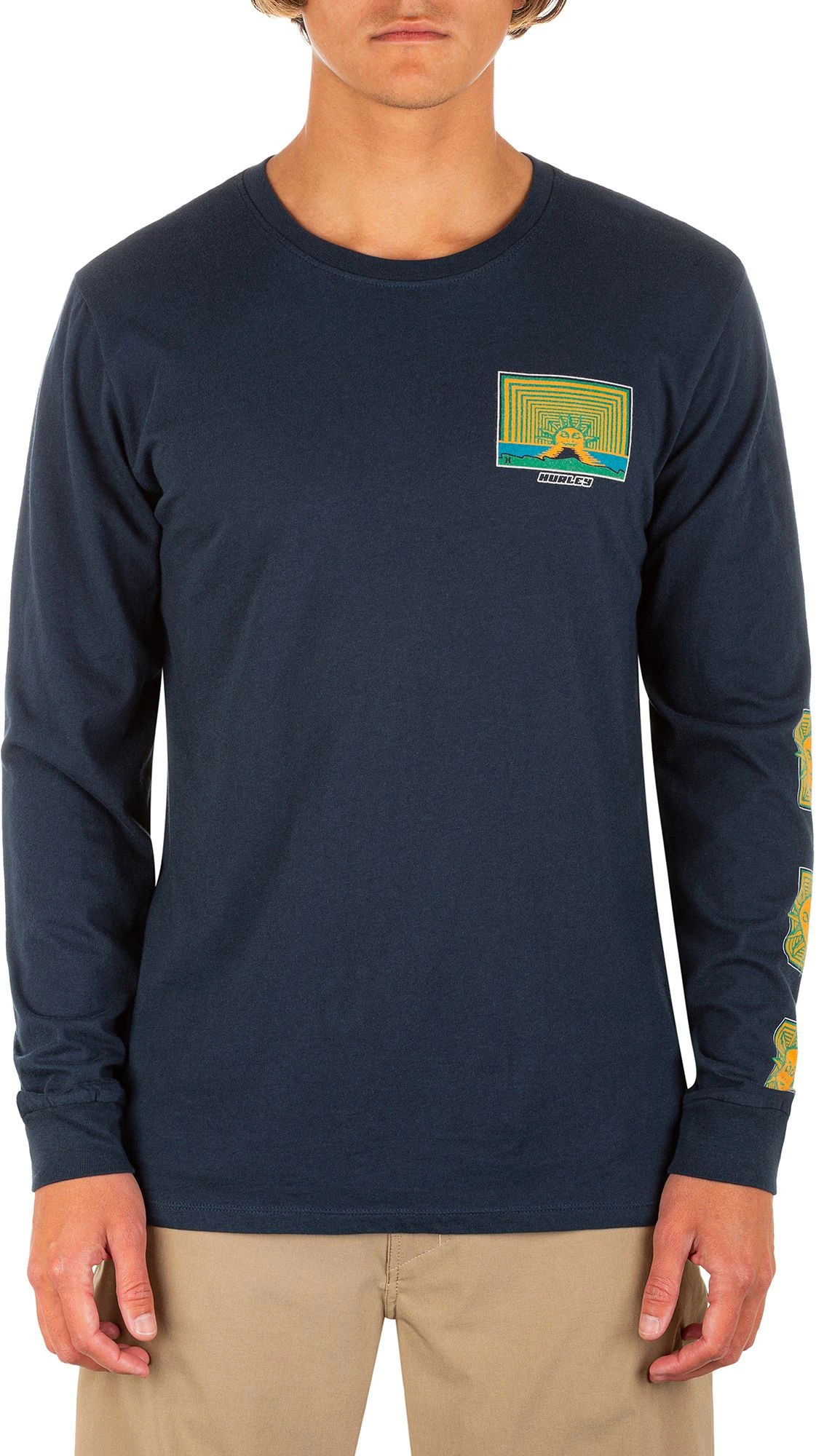 Hurley Men's Everyday Washed Chill Sun Long Sleeve T-Shirt For Men Armory Navy 3 Hurley Men's Everyday Washed Chill Sun Long Sleeve T-Shirt For Men Armory Navy