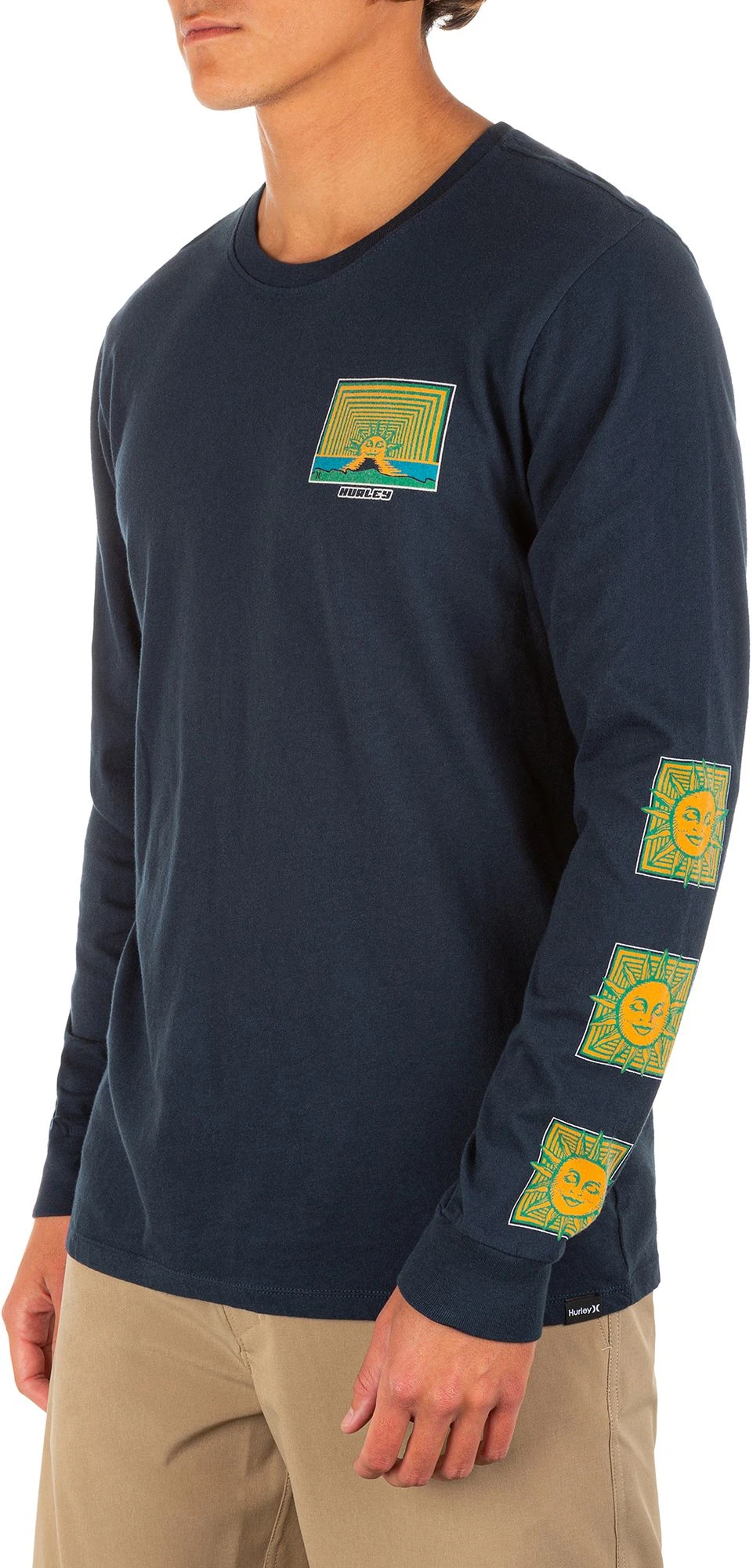 Hurley Men's Everyday Washed Chill Sun Long Sleeve T-Shirt For Men Armory Navy 5 Hurley Men's Everyday Washed Chill Sun Long Sleeve T-Shirt For Men Armory Navy - Image 3