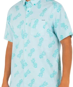 Hurley Men's One And Only Stretch Print Button Down Shirt For Men Black Multi -Deals The Tropi Trend Store unnamed file 1183