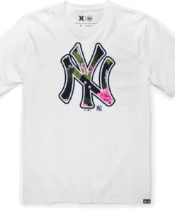 Hurley X '47 Men's New York Yankees White T-Shirt For Men