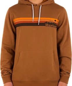 Hurley Men's Tradewinds Summer Pullover Hoodie For Men Ale Brown