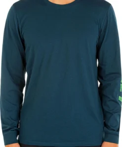 Hurley Men's Everyday Explore Fastlane Palm Trip Long Sleeve T-Shirt For Men Nightshadow