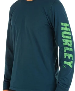 Hurley Men's Everyday Explore Fastlane Palm Trip Long Sleeve T-Shirt For Men Nightshadow -Deals The Tropi Trend Store unnamed file 1215
