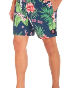 Hurley Men's Boston Red Sox Blue 17" Cannonball Board Shorts For Men