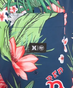 Hurley Men's Boston Red Sox Blue 17" Cannonball Board Shorts For Men -Deals The Tropi Trend Store unnamed file 1224