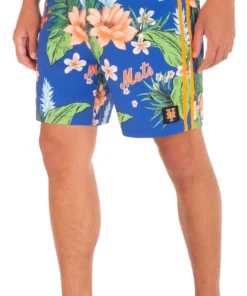 Hurley Men's New York Mets Blue 20" Phantom Board Shorts For Men