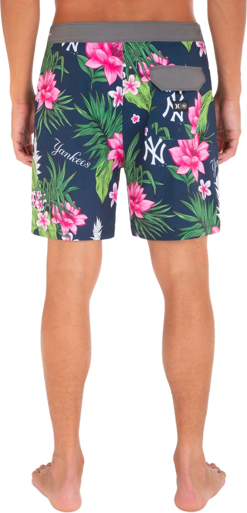 Hurley Men's New York Yankees Blue 20" Phantom Board Shorts For Men 5 Hurley Men's New York Yankees Blue 20" Phantom Board Shorts For Men - Image 3