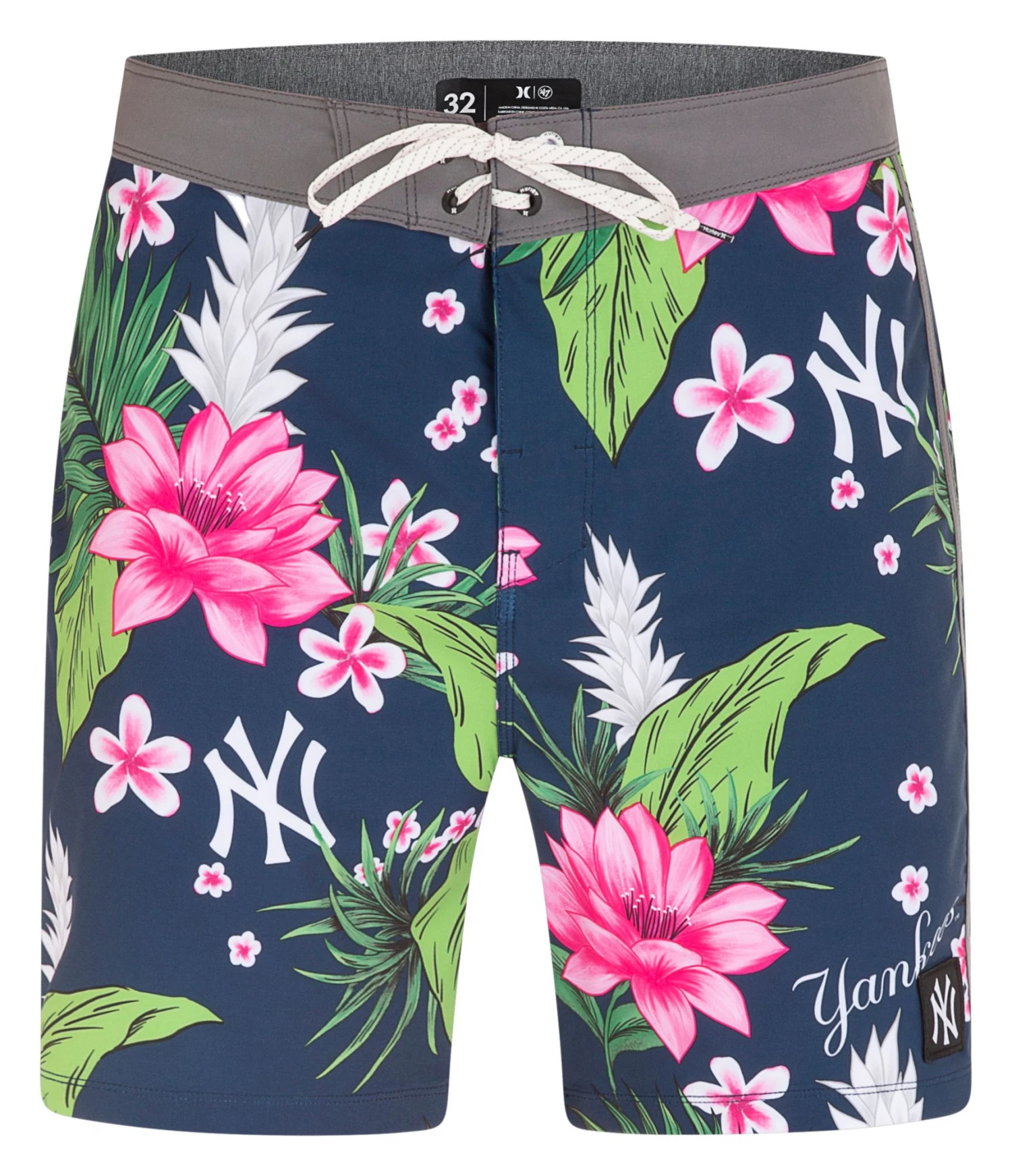 Hurley Men's New York Yankees Blue 20" Phantom Board Shorts For Men 6 Hurley Men's New York Yankees Blue 20" Phantom Board Shorts For Men - Image 4