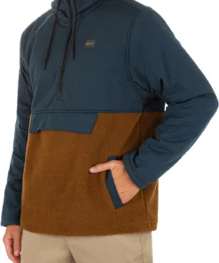 Hurley Men's Hudson Burrito Anorak &frac12; Zip Jacket For Men Black -Deals The Tropi Trend Store unnamed file 129