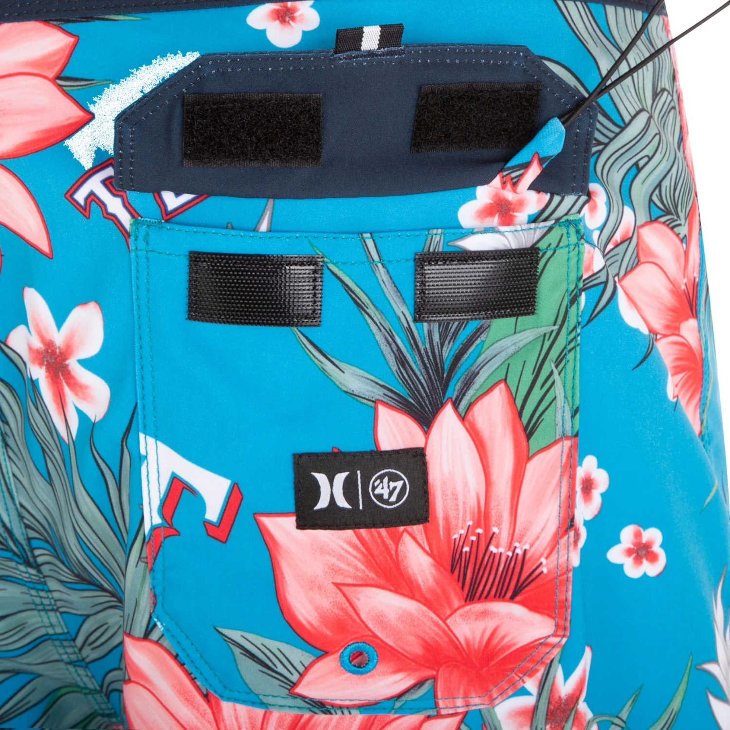 Hurley X '47 Men's Texas Rangers Blue 20" Phantom Board Shorts For Men 9 Hurley X '47 Men's Texas Rangers Blue 20" Phantom Board Shorts For Men - Image 7