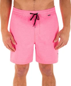 Hurley Men's One & Only Cross Dye 17'' Volley Swim Shorts For Men Sunset Pulse