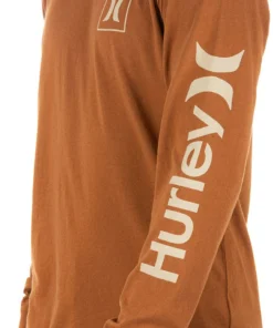 Hurley Men's Everyday Washed One And Only Icon Long Sleeve T-Shirt For Men Ale Brown -Deals The Tropi Trend Store unnamed file 1320
