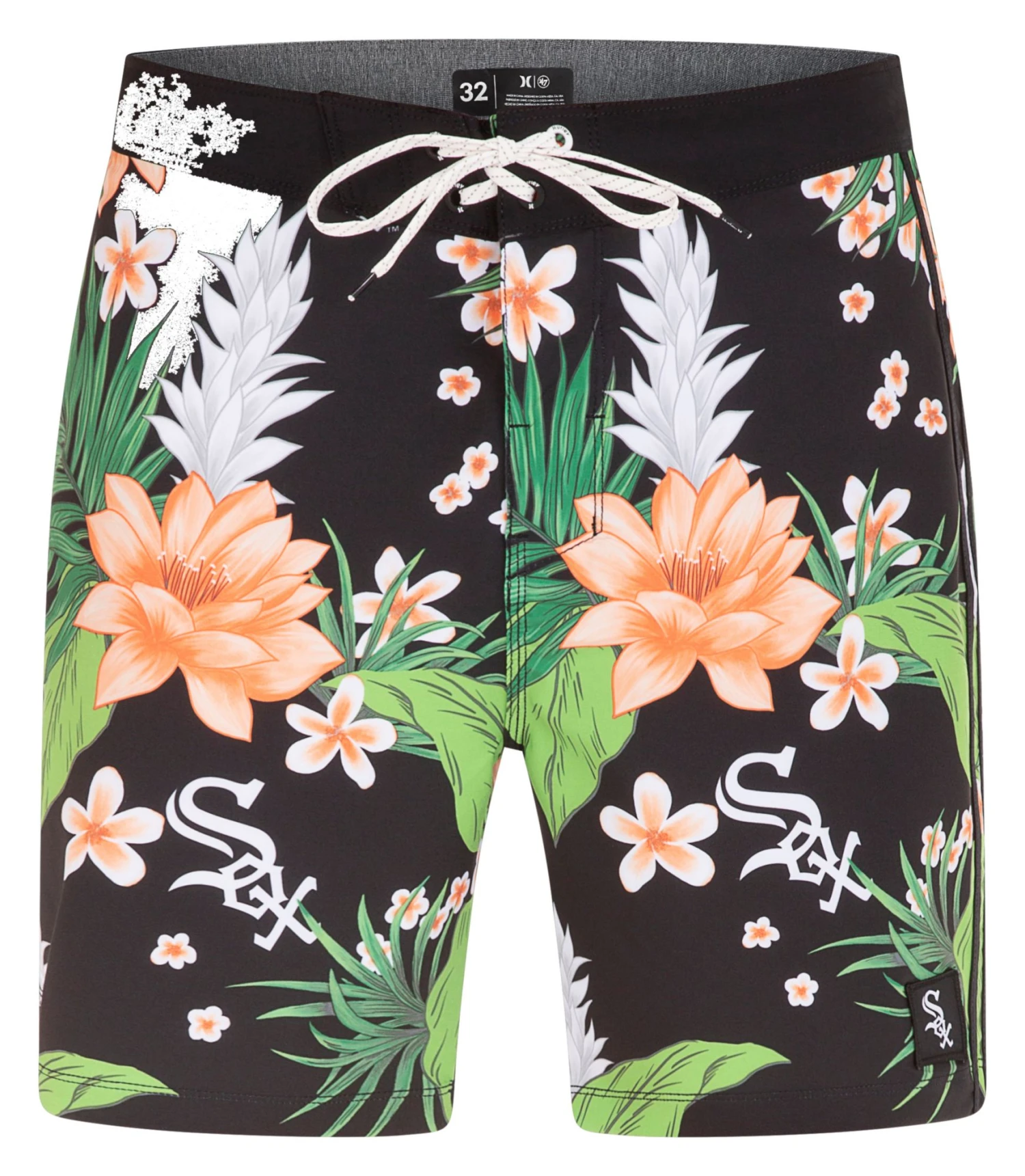 Hurley Men's Chicago White Sox Black 20" Phantom Board Shorts For Men 6 Hurley Men's Chicago White Sox Black 20" Phantom Board Shorts For Men - Image 4