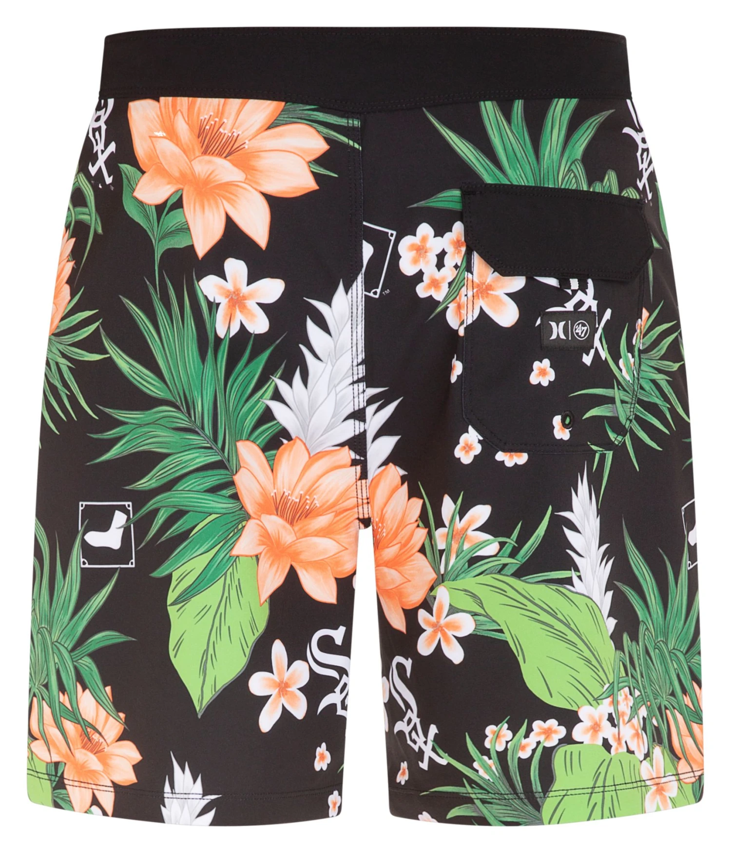Hurley Men's Chicago White Sox Black 20" Phantom Board Shorts For Men 8 Hurley Men's Chicago White Sox Black 20" Phantom Board Shorts For Men - Image 6