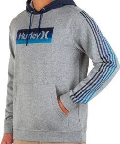 Hurley Men's One And Only Pinstripe Summer Pullover Sweatshirt For Men Dark Grey Heather -Deals The Tropi Trend Store unnamed file 138