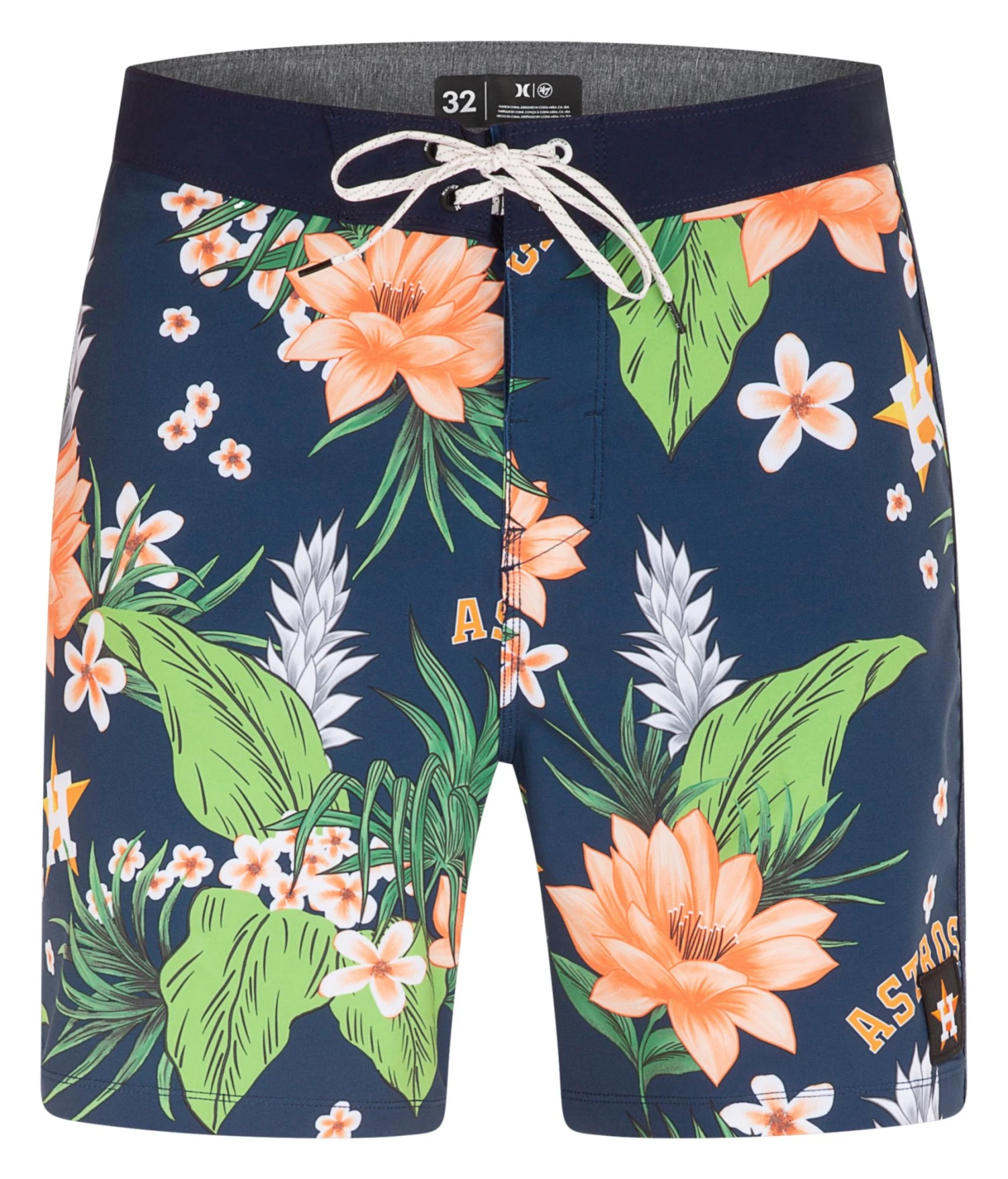 Hurley X '47 Men's Houston Astros Blue 20" Phantom Board Shorts For Men 6 Hurley X '47 Men's Houston Astros Blue 20" Phantom Board Shorts For Men - Image 4