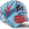 Hurley X '47 Men's Miami Marlins Blue Paradise MVP Adjustable Hat For Men