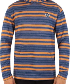 Hurley Men's Modern Surf Poncho Long Sleeve Hoodie For Men Dk Smoke Grey