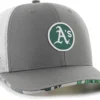 Hurley X '47 Men's Oakland Athletics Dark Gray Paradise MVP Adjustable Hat For Men -Deals The Tropi Trend Store unnamed file 1399