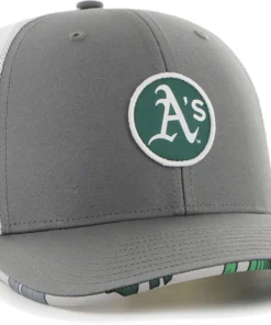 Hurley X '47 Men's Oakland Athletics Dark Gray Paradise MVP Adjustable Hat For Men