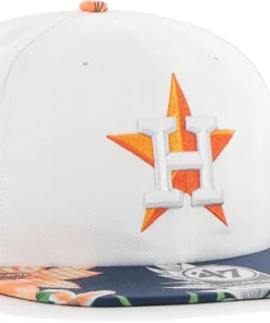 Hurley X '47 Men's Houston Astros White Captain Snapback Adjustable Hat For Men