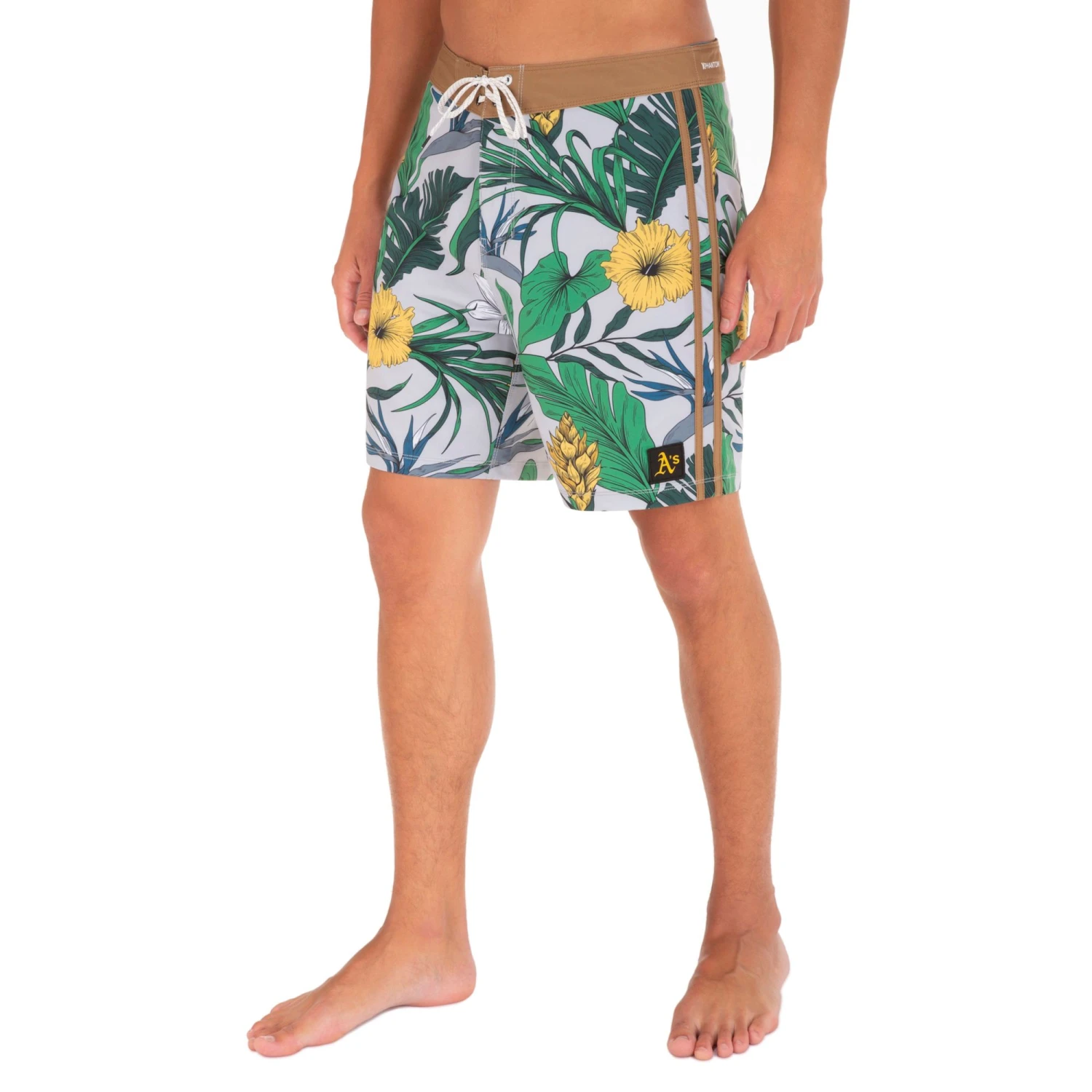 Hurley X '47 Men's Oakland Athletics Grey 20" Phantom Board Shorts For Men 3 Hurley X '47 Men's Oakland Athletics Grey 20" Phantom Board Shorts For Men