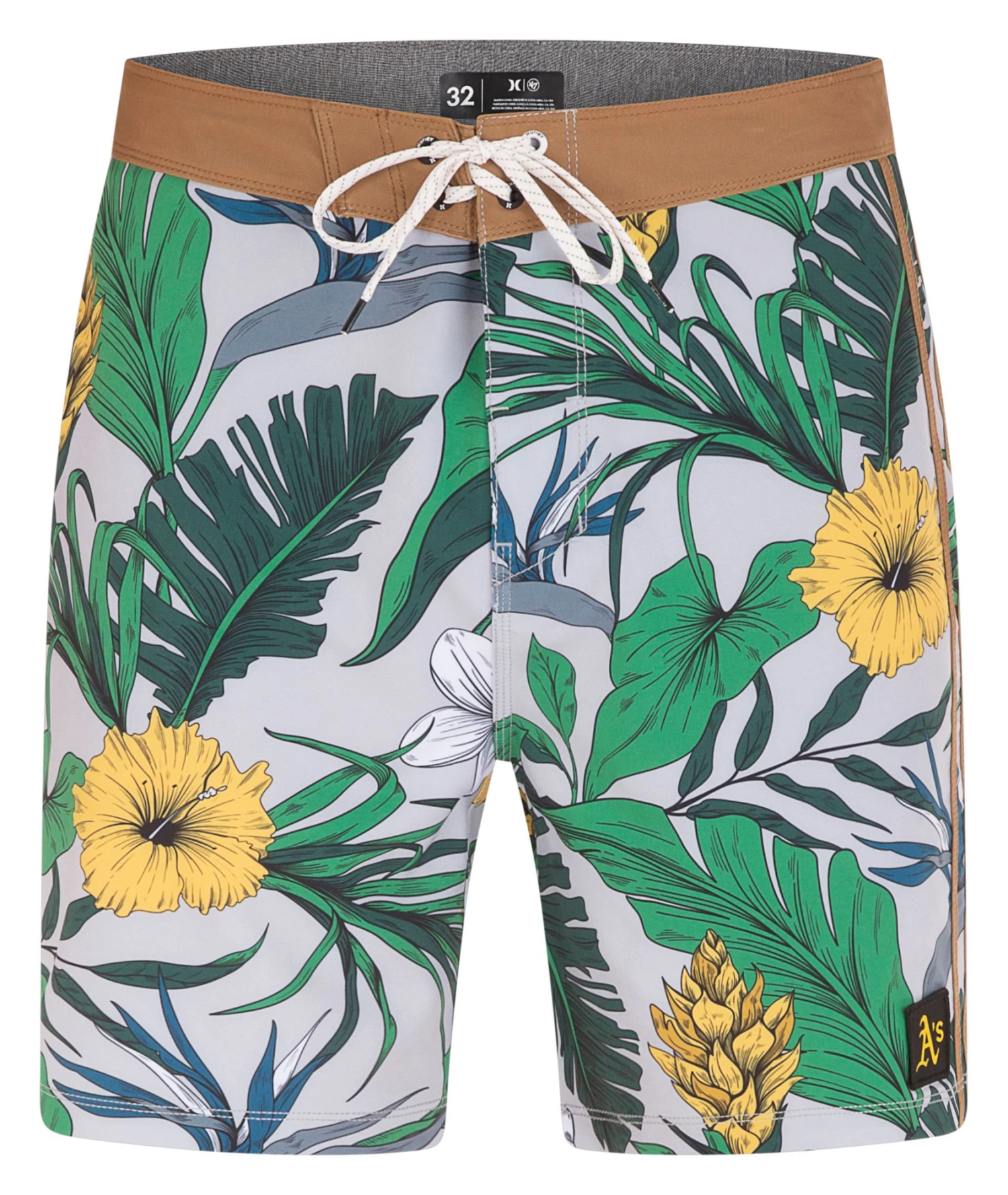 Hurley X '47 Men's Oakland Athletics Grey 20" Phantom Board Shorts For Men 6 Hurley X '47 Men's Oakland Athletics Grey 20" Phantom Board Shorts For Men - Image 4