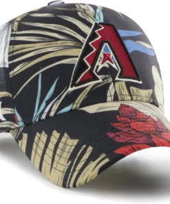 Hurley X '47 Men's Arizona Diamondbacks Black Paradise MVP Adjustable Hat For Men