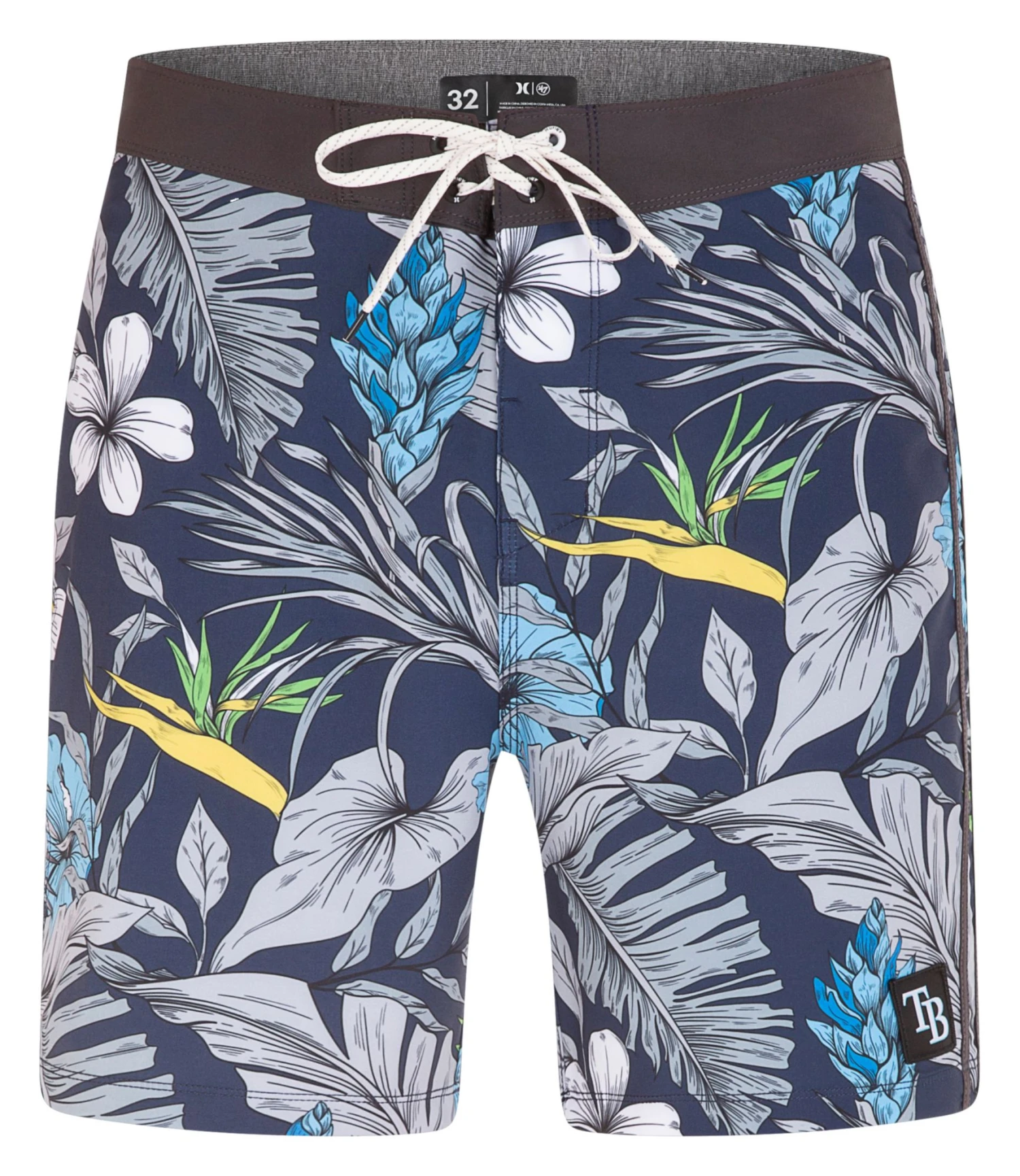 Hurley X '47 Men's Tampa Bay Rays Blue 20" Phantom Board Shorts For Men 6 Hurley X '47 Men's Tampa Bay Rays Blue 20" Phantom Board Shorts For Men - Image 4