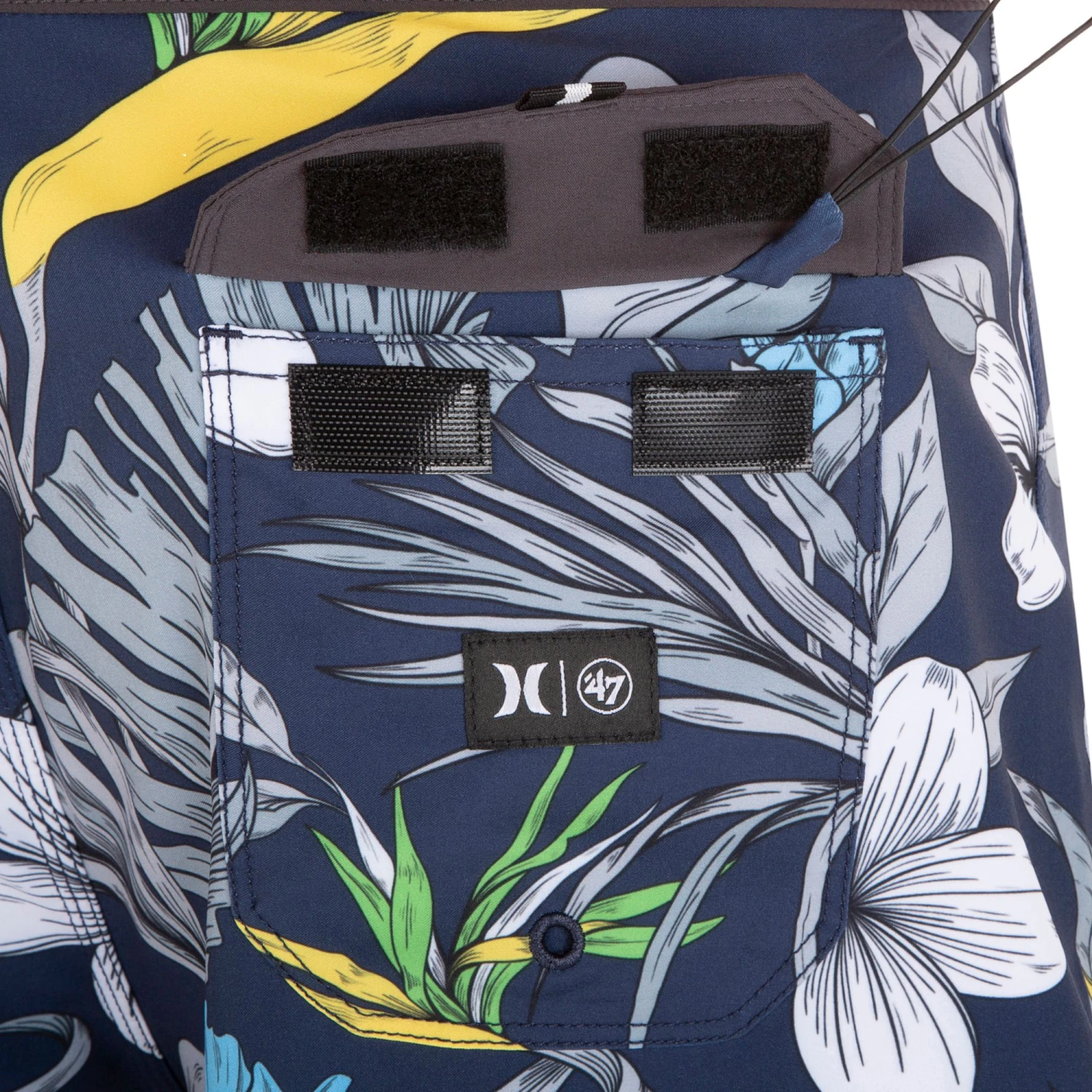 Hurley X '47 Men's Tampa Bay Rays Blue 20" Phantom Board Shorts For Men 9 Hurley X '47 Men's Tampa Bay Rays Blue 20" Phantom Board Shorts For Men - Image 7