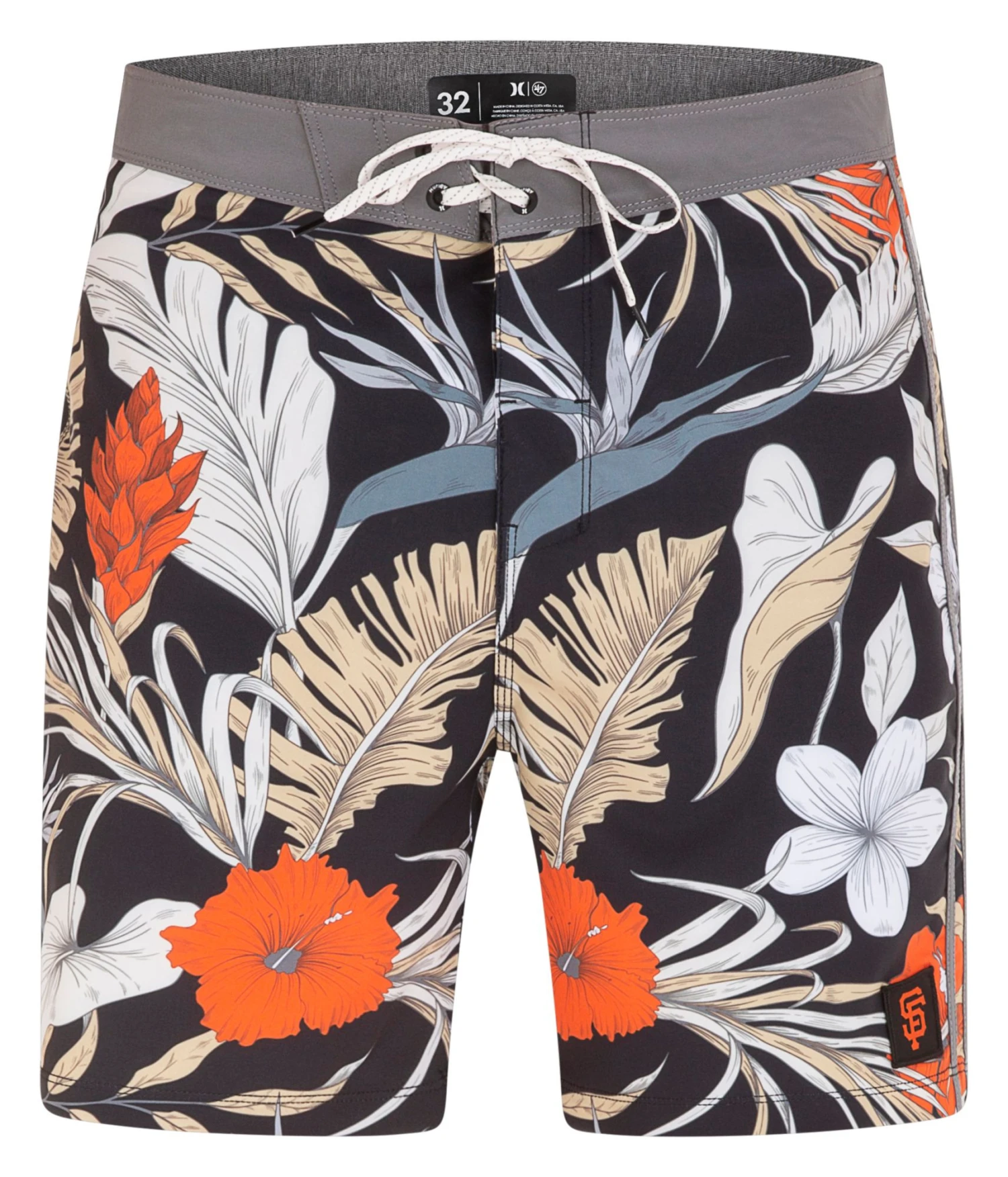 Hurley X '47 Men's San Francisco Giants Black 20" Phantom Board Shorts For Men 6 Hurley X '47 Men's San Francisco Giants Black 20" Phantom Board Shorts For Men - Image 4